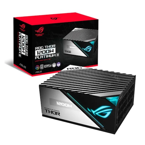 Fuente de poder PC Gamer 1200W ASUS ROG Thor 80 Plus Platinum II Modular ROG-THOR-1200P2-GAMING 
