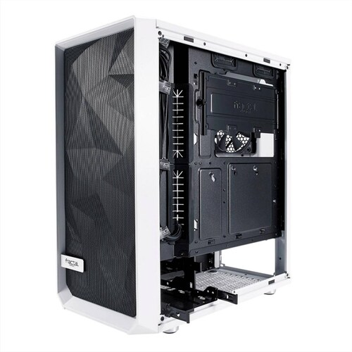 Gabinete FRACTAL DESIGN Meshify Cristal Templado, Blanco, ATX 