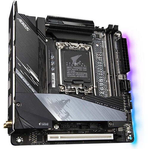 Tarjeta Madre AORUS Z690I AORUS ULTRA LITE Intel 1700 DDR5 Mini ITX WiFi 6 PCIe 3.0 