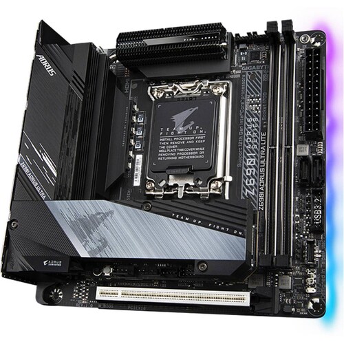 Tarjeta Madre AORUS Z690I AORUS ULTRA LITE Intel 1700 DDR5 Mini ITX WiFi 6 PCIe 3.0 