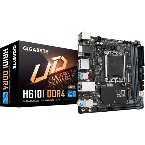 Tarjeta Madre GIGABYTE H610I Intel 1700 DDR4 Mini-ITX PCIe 4.0 