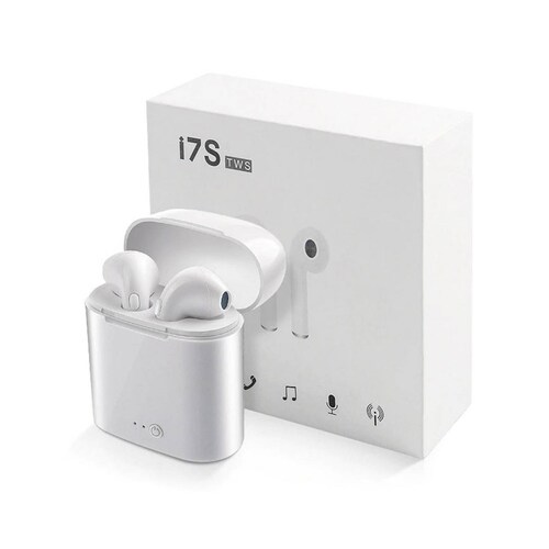 Audifonos Inalambricos TWS i7S Eleven Android iOS Blanco 