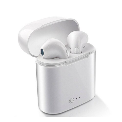 Audifonos Inalambricos TWS i7S Eleven Android iOS Blanco 