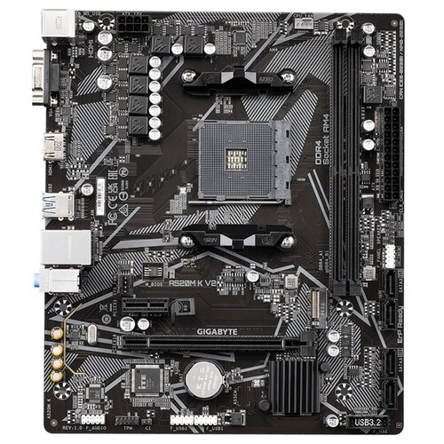 Tarjeta Madre GIGABYTE A520M K V2 AMD AM4 DDR4 Micro-ATX 