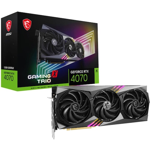 Tarjeta de Video MSI GeForce RTX 4070 GAMING X TRIO 12GB GDDR6X 