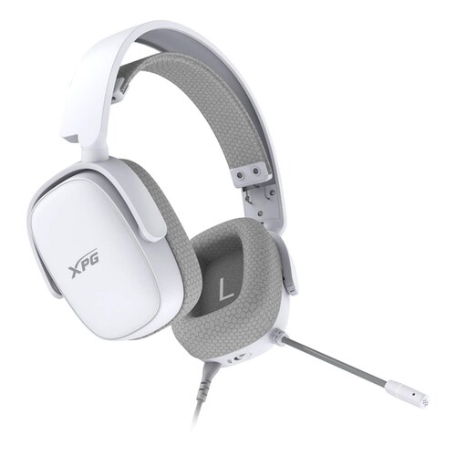 Audifonos Diadema Gamer XPG PRECOG S Microfono 3.5mm Blanco PRECOG S-WHCWW 