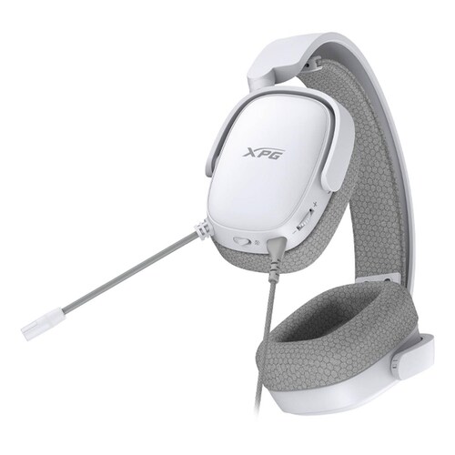 Audifonos Diadema Gamer XPG PRECOG S Microfono 3.5mm Blanco PRECOG S-WHCWW 