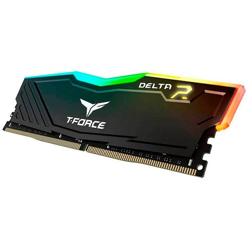 Memoria RAM DDR4 16GB 3200MHz TEAMGROUP T-FORCE DELTA RGB 1x16GB Negro TF3D416G3200HC16F01 