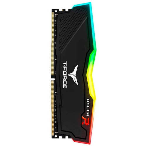 Memoria RAM DDR4 16GB 3200MHz TEAMGROUP T-FORCE DELTA RGB 1x16GB Negro TF3D416G3200HC16F01 