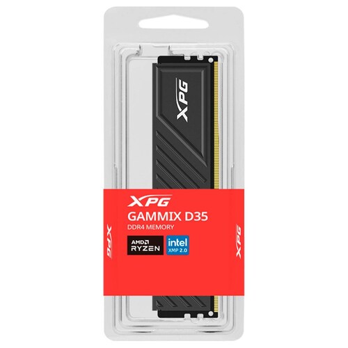 Memoria RAM DDR4 16GB 3200MHZ XPG GAMMIX D35 Disipador 1x16GB Negro AX4U320016G16A-SBKD35 