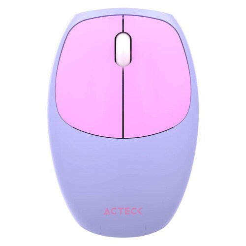 Kit Teclado y Mouse ACTECK CREATOR CHIC COLORS MK475 Inalambrico USB 2.4Ghz Delgado Morado AC-935173 