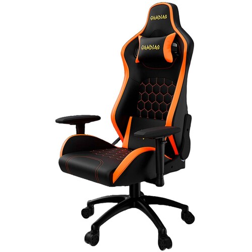 Silla Gamer GAMDIAS ZELUS M2 L BO Reclinable Negro/Naranja 