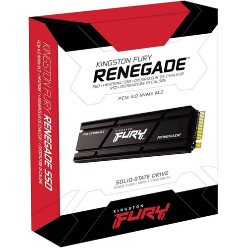 Unidad de Estado Solido SSD M.2 1TB KINGSTON FURY RENEGADE NVMe PCIe 4.0 PS5 7300/6000 MB/s SFYRSK/1 