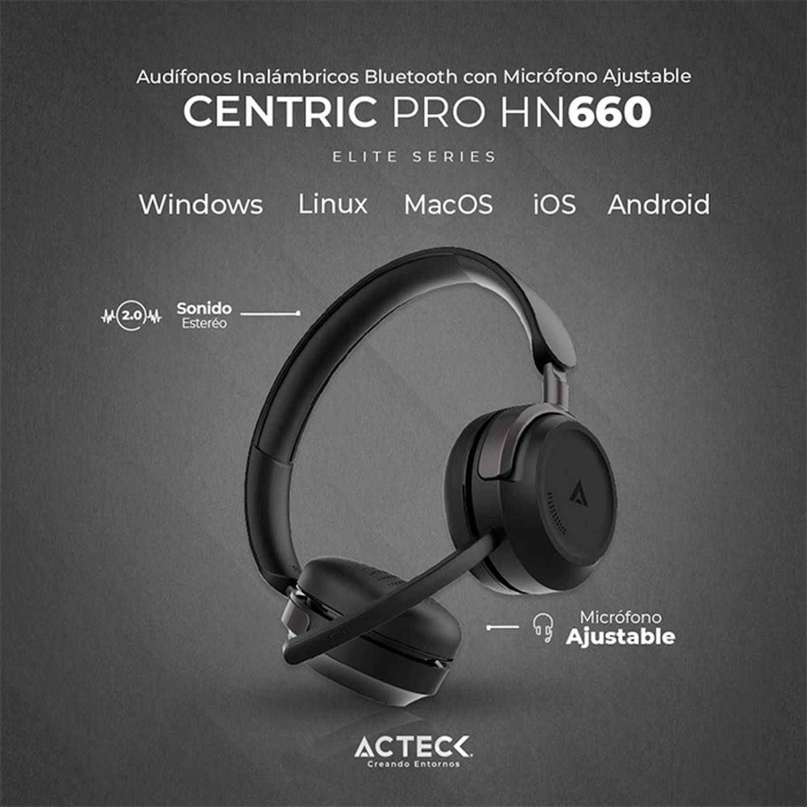 Audifono Diadema para Call Center ACTECK CENTRIC PRO HN660