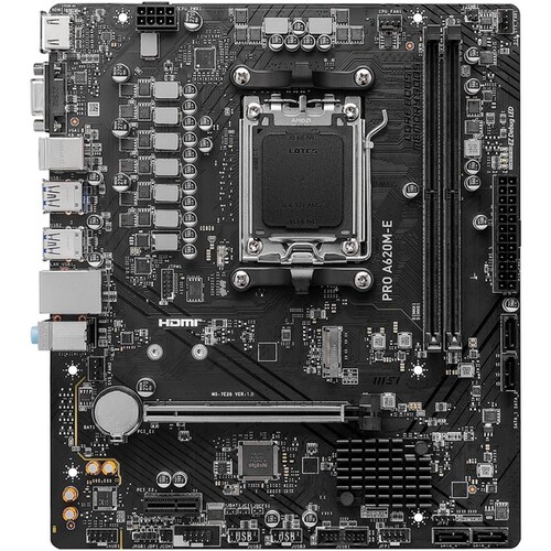 Tarjeta Madre MSI PRO A620M-E AMD AM5 DDR5 Micro ATX 