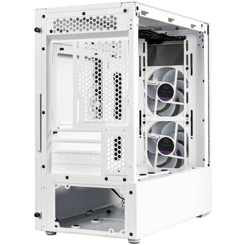 Gabinete Gamer COOLER MASTER MasterBox TD300 Mesh Micro ATX 2 Fan Cristal Templado ARGB Blanco 