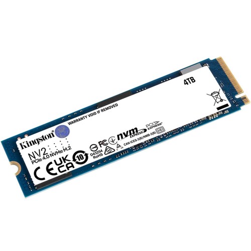 Unidad de Estado Solido SSD M.2 4TB KINGSTON NV2 NVMe PCIe 4.0 3500/2800 MB/s SNV2S/4000G 
