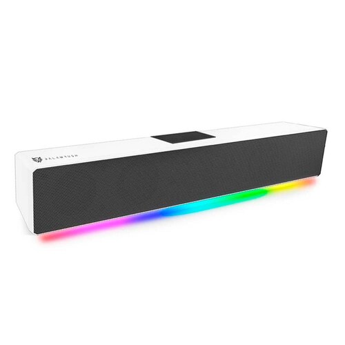 Bocina Gamer BALAM RUSH GLIMM BAR BG585 LED Bluetooth 3.5mm Blanco BR-936965 