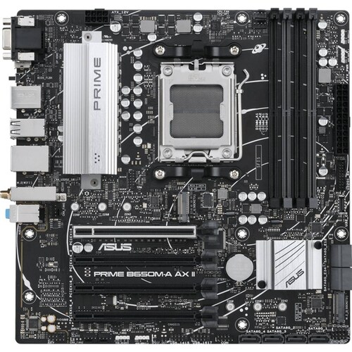 Tarjeta Madre ASUS PRIME B650M-A AX II AM5 4x DDR5 2x M.2 PCIe 5.0 USB-C Micro ATX 