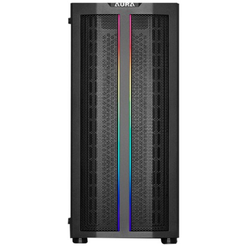 Gabinete Gamer GAMDIAS AURA GC3 ATX 1 Fan Cristal templado RGB 