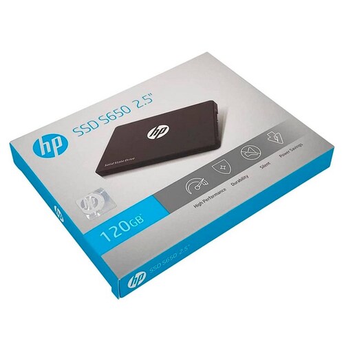 Unidad de Estado Solido SSD 2.5 120GB HP S650 SATA III 560/490 MB/s 345M7AA##ABB 