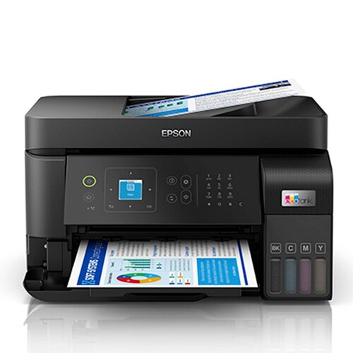 Multifuncional EPSON L5590 EcoTank Tinta Continua 5 Tintas T544 ADF Inalambrica RJ45 C11CK57301-2V 