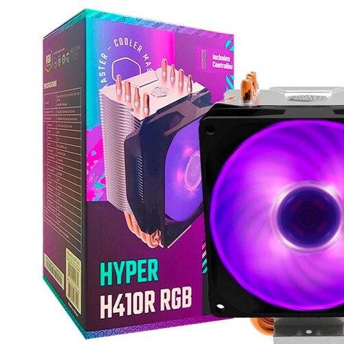 Disipador Gamer COOLER MASTER HYPER H410R RGB Intel LGA 1700 AMD AM5 RR-H410-20PC-R1 