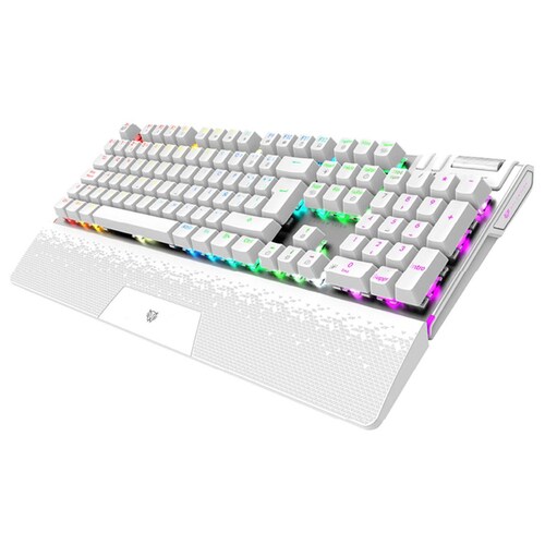 Teclado Gamer Mecanico BALAM RUSH DOMINATE EXPERT GK979 Swtch Rojo RGB Blanco BR-936798 