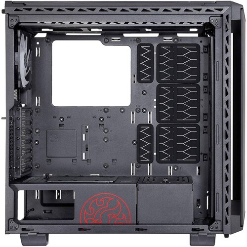 Gabinete Gamer XPG BATTLECRUISER E-ATX Media Torre 4 FAN Cristal Templado USB-C ARGB Negro BATTLECRUISER-BKCWW 