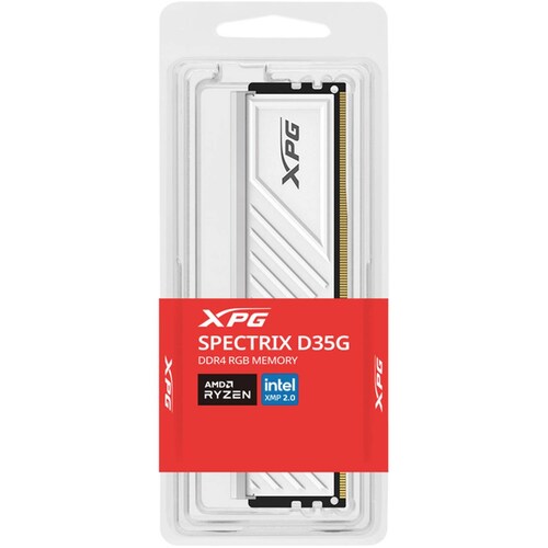 Memoria RAM DDR4 16GB 3200MHz XPG SPECTRIX D35G RGB 1x16GB Blanco AX4U320016G16A-SWHD35G 
