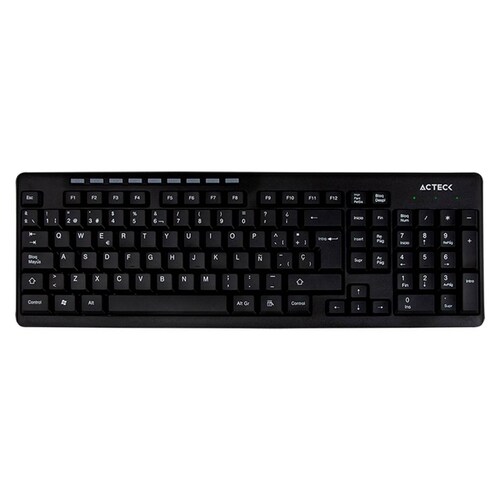 Teclado ACTECK INSPIRE TI215 Inalambrico USB Clasico Negro AC-913973 