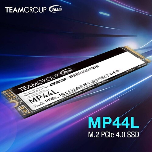 Unidad de Estado Solido SSD M.2 1TB TEAMGROUP MP44L NVMe PCIe 4.0 5000/4500 MB/s TM8FPK001T0C101 