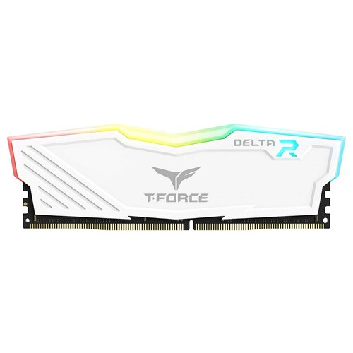 Memoria RAM DDR4 32GB 3200MHz TEAMGROUP T-FORCE DELTA RGB 1x32GB Blanco TF4D432G3200HC16C01 