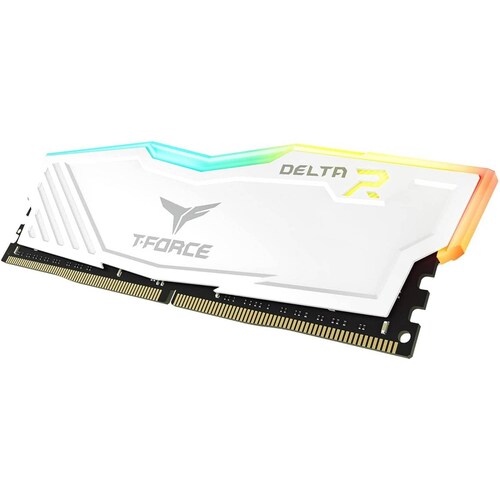 Memoria RAM DDR4 32GB 3200MHz TEAMGROUP T-FORCE DELTA RGB 1x32GB Blanco TF4D432G3200HC16C01 