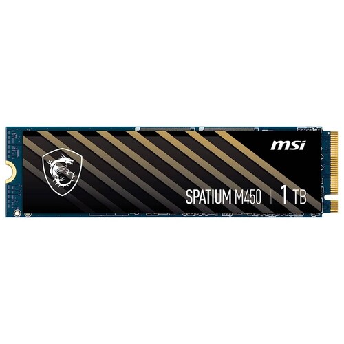 Unidad de Estado Solido SSD M.2 1TB MSI SPATIUM M450 NVMe PCIe 4.0 3600/3000 MB/s 