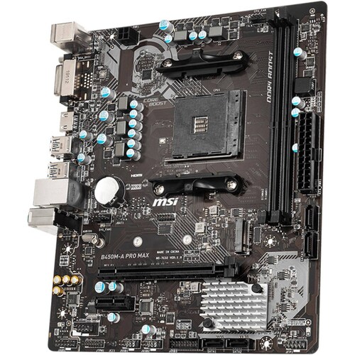 Tarjeta Madre MSI B450M-A PRO MAX AMD AM4 2x DDR4 Micro ATX 