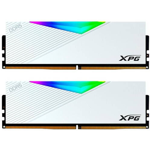 Memoria RAM DDR5 32GB 6000MT/s XPG LANCER RGB 2x16GB Blanco AX5U6000C3016G-DCLARW 