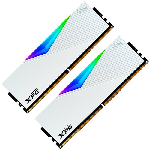 Memoria RAM DDR5 32GB 6000MT/s XPG LANCER RGB 2x16GB Blanco AX5U6000C3016G-DCLARW 