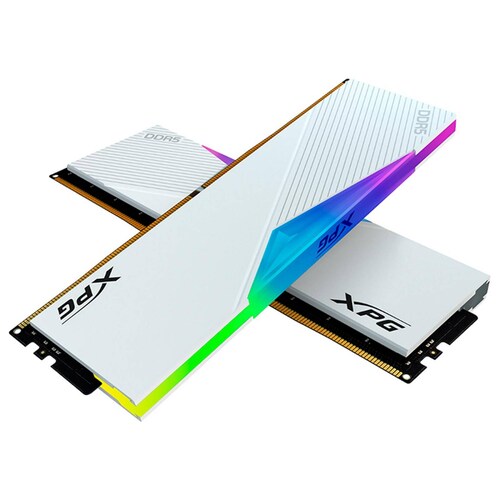Memoria RAM DDR5 32GB 6000MT/s XPG LANCER RGB 2x16GB Blanco AX5U6000C3016G-DCLARW 