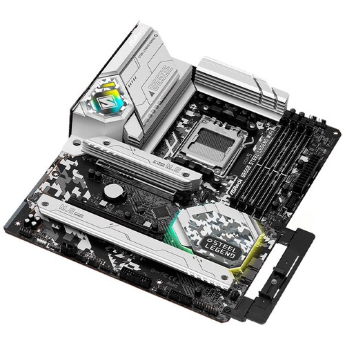 Tarjeta Madre ASROCK B650E STEEL LEGEND WIFI AM5 4x DDR5 3x M.2 PCIe 5.0 USB-C WIFI 6E BT 5.2 ATX 