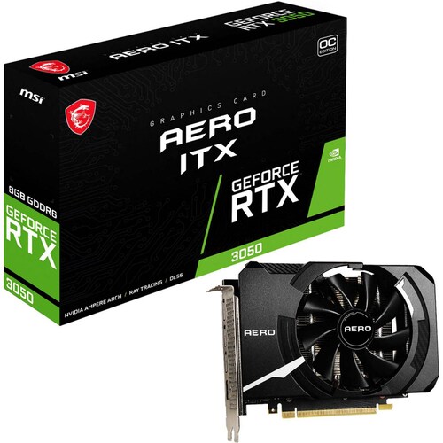 Tarjeta de Video MSI GeForce RTX 3050 AERO ITX OC 8GB GDDR6 
