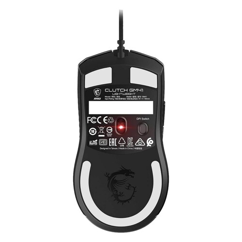 Mouse Gamer MSI CLUTCH GM41 LIGHTWEIGHT V2 16000DPI 6 Botones USB RGB 