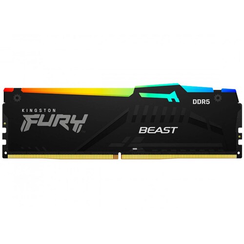 Memoria RAM DDR5 32GB 5200MT/s KINGSTON Fury Beast RGB 1x32GB KF552C40BBA-32 