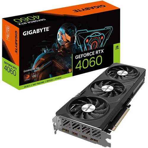 Tarjeta de Video GIGABYTE GeForce RTX 4060 GAMING OC 8GB GDDR6 GV-N4060GAMING OC-8GD 