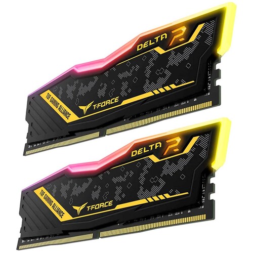 Memoria RAM DDR4 16GB 3600MHz TEAMGROUP T-FORCE DELTA TUF GAMING RGB 2x8GB TF9D416G3600HC18JDC01 