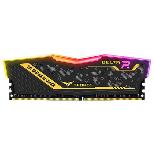 Memoria RAM DDR4 16GB 3600MHz TEAMGROUP T-FORCE DELTA TUF GAMING RGB 2x8GB TF9D416G3600HC18JDC01 