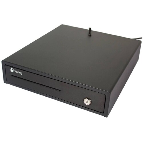 Kit Punto De Venta NEXTEP Cajon Mini Printer 80MM Lector 5 Rollos 