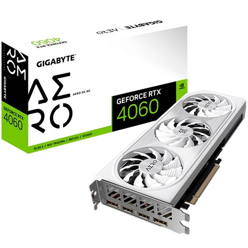 Tarjeta de Video GIGABYTE GeForce RTX 4060 AERO OC 8GB GDDR6 GV-N4060AERO OC-8GD 