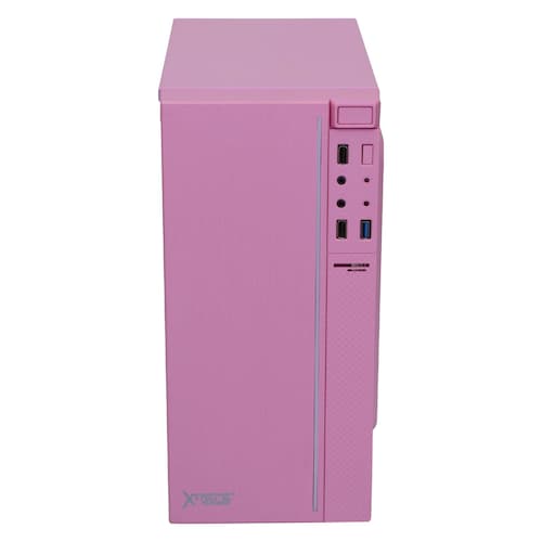 Gabinete Gamer XTREME PC GAMING XST-100 Mini ITX 1 ventilador RGB Rosa XSCGXT0P 