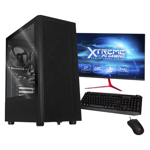 Xtreme PC Gaming Geforce RTX 3060 AMD Ryzen 5 5600X 16GB SSD 500GB 2TB Monitor 27 165Hz WIFI Black 